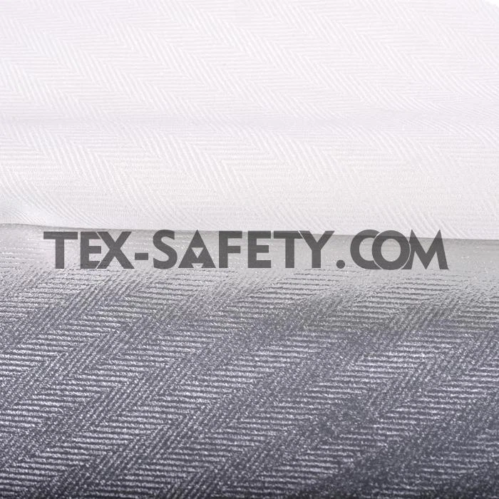 High Quality Silver Flame Retardant Aluminized Fabric For Heat Shielding.